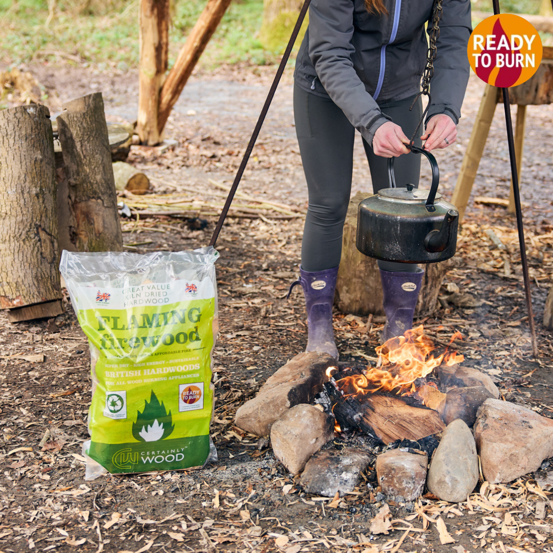Flaming Firewood & Flamers 50 Bundle