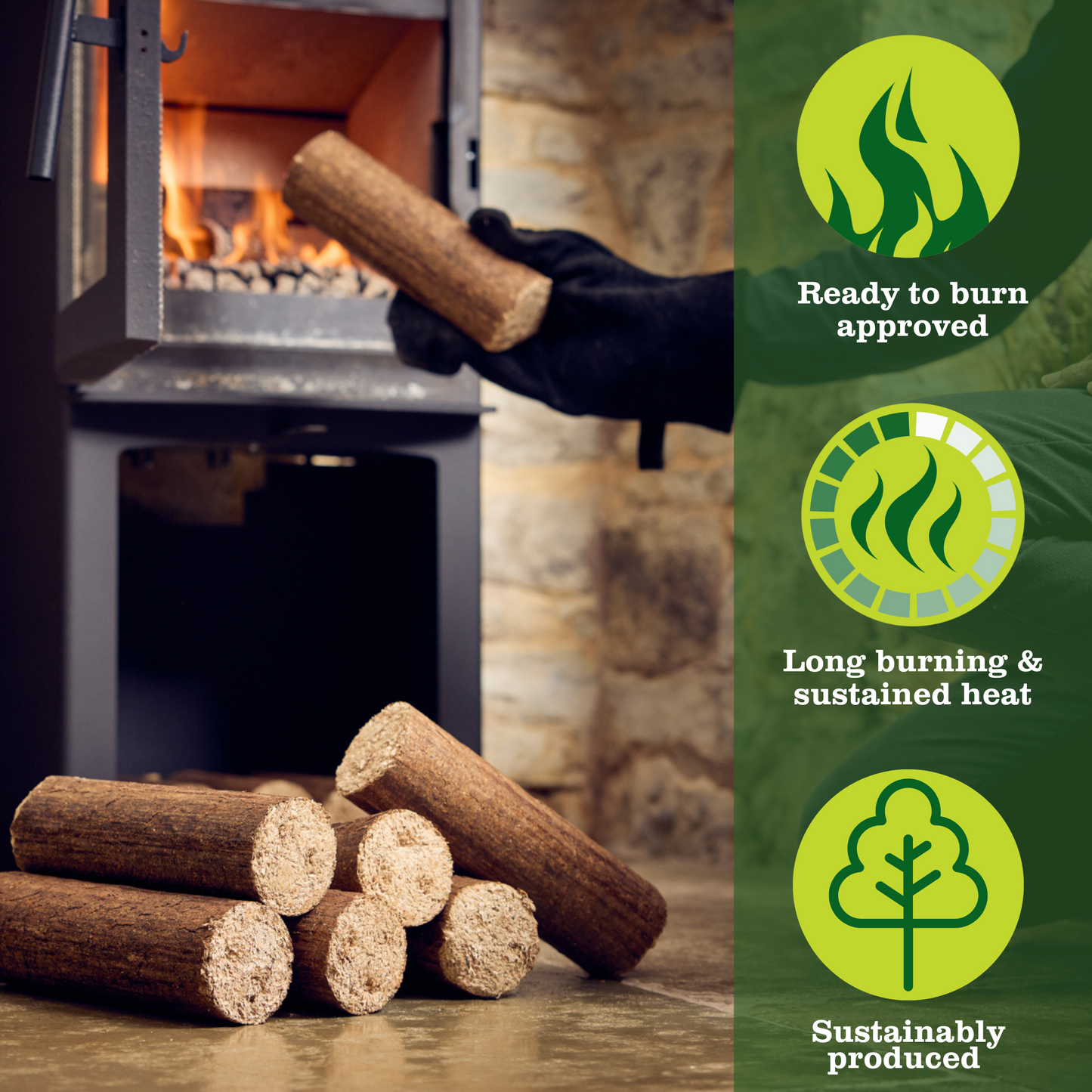 Fired Up Heat Logs