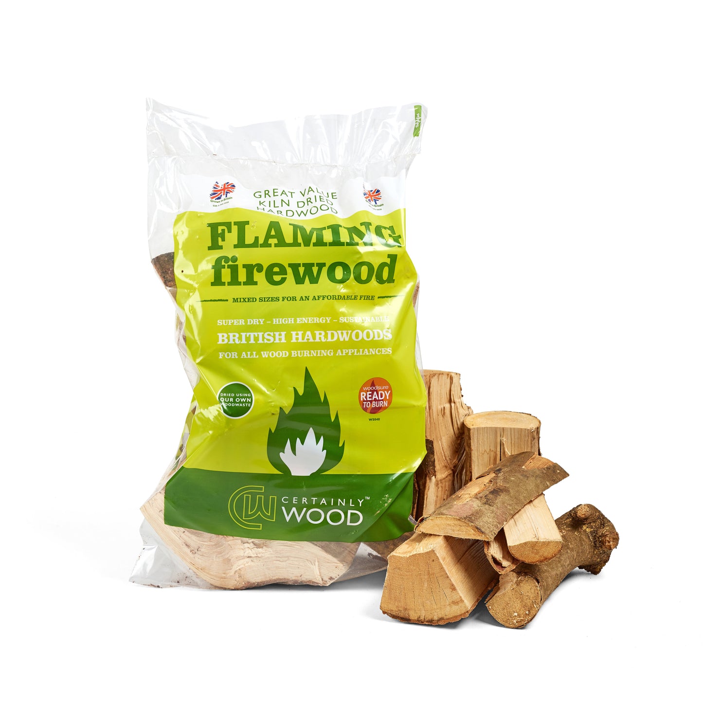 Flaming Firewood & Mega Kindling & Flamers Bundle