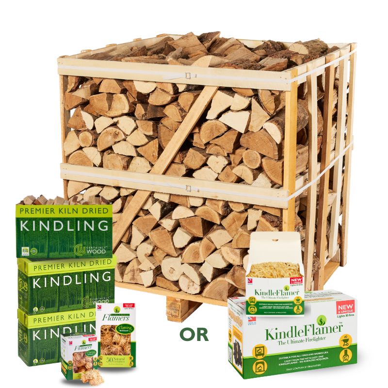 Kiln Dried Ash Crate Bundle (Dropship)