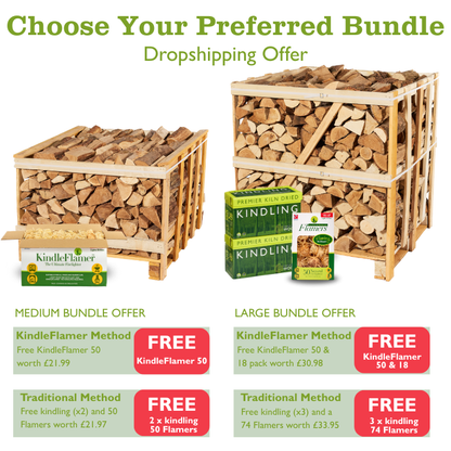 Kiln Dried Ash Crate Bundle (Dropship)