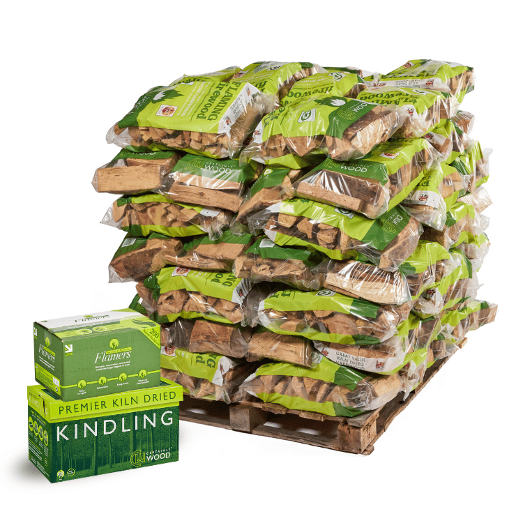 Flaming Firewood & Kindling & Flamers Bundle