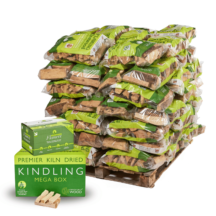 Flaming Firewood & Mega Kindling & Flamers Bundle