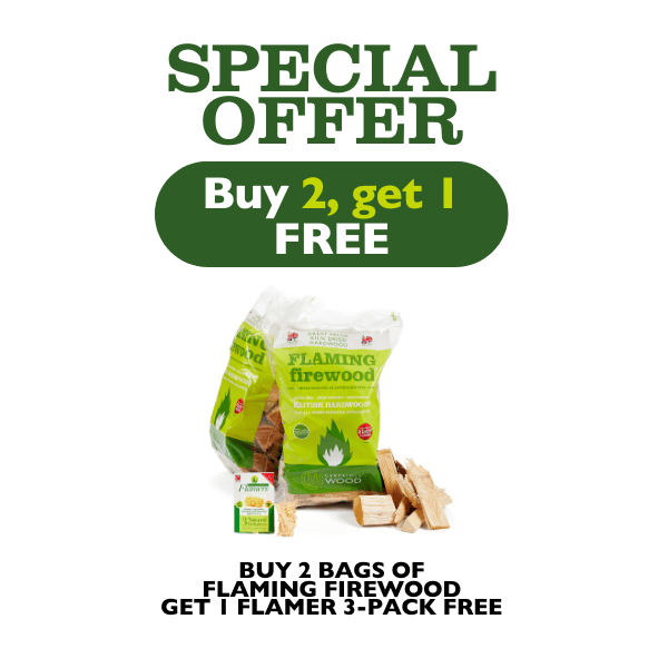 Flaming Firewood & Free Firelighters Bundle